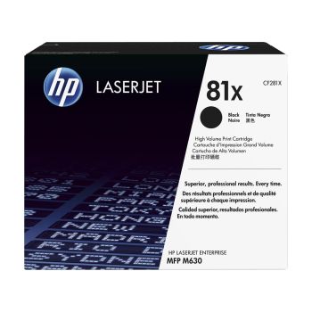 HP CF281X 81X High Yield Black Toner Cartridge (25,000 Pages*)