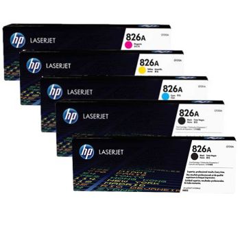 HP 826A CYM + 2 x Black High Yield Toner Cartridge Twin Pack