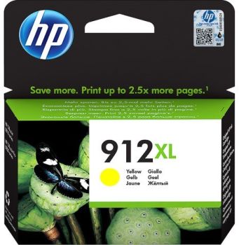 HP 912XL Yellow Extra High Yield Ink Cartridge (825 Pages*) 3YL83AE