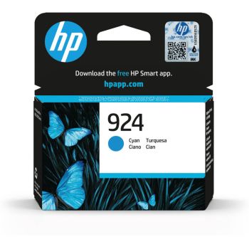 HP 924 Cyan Ink Cartridge (400 Pages*) 4K0U3NE