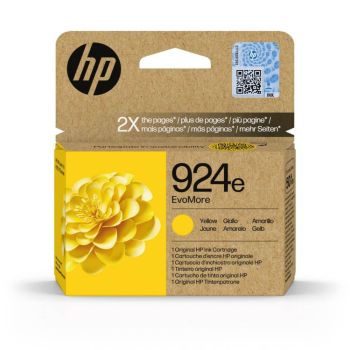 HP 924e EvoMore Yellow Ink Cartridge (800 Pages*) 4K0U9NE