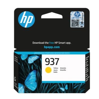 HP 937 Yellow Ink Cartridge (800 Pages*) 4S6W4NE
