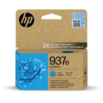 HP 937e EvoMore Cyan Ink Cartridge (1,650 Pages*) 4S6W6NE