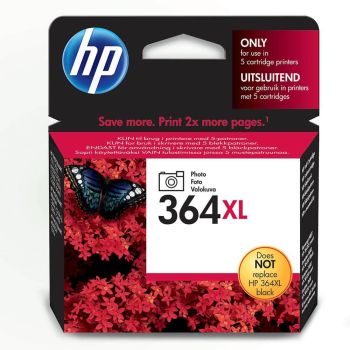 HP CB322EE#ABB No.364XL Black Photo Ink Cartridge (18ml - 290 photos*) CB322EE