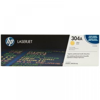 HP CC532A Yellow Toner Cartridge (2,800 pages*)