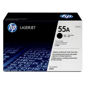 HP CE255A Standard Yield Black Toner Cartridge (6,000 Pages*)
