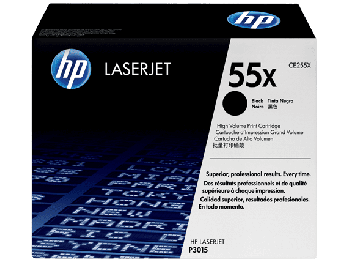 HP CE255X High Yield Black Toner Cartridge (12,500 Pages*)