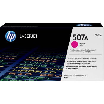 HP CE403A Standard Yield 507A Magenta Toner Cartridge (6,000 pages*)