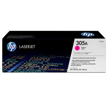 HP CE413A 305A Magenta Toner Cartridge (2,600 pages*)