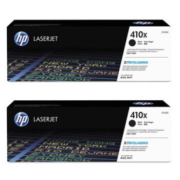 HP CF410XD 410X Black High Yield Toner Cartridge (6,500 Pages*) Twin Pack