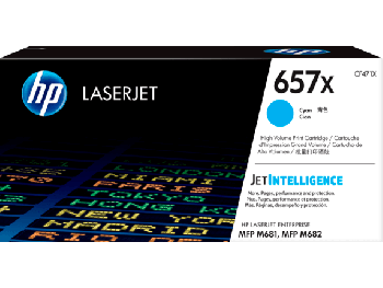 HP 657X Cyan High Yield Toner Cartridge (23,000 Pages) CF471X
