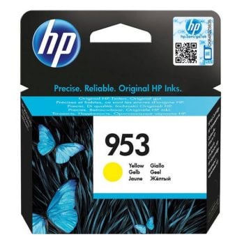 HP F6U14AE 953 Yellow Ink Cartridge (630 Pages)