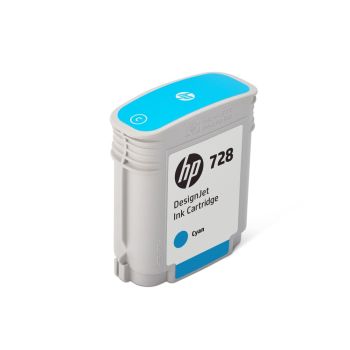 HP F9J63A 728 Cyan Ink Cartridge 40ml