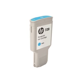 HP F9K17A 728 Cyan Ink Cartridge 300ml