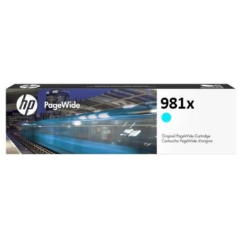 HP L0R09A 981X Cyan High Yield Ink Cartridge (10,000 Pages*)