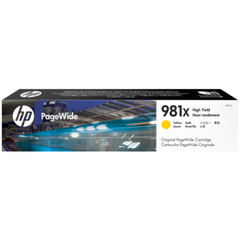 HP L0R11A 981X Yellow High Yield Ink Cartridge (10,000 Pages*)