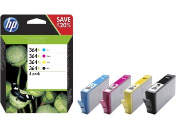 HP N9J74AE No.364XL CMYK High Capacity Ink Cartridge Combo Pack