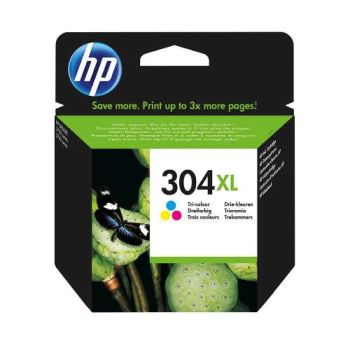 HP 304XL High Yield Tri-Colour Ink Cartridge (300 Pages*) N9K07AE