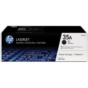 HP CB435AD No.35A Black Toner Cartridge Twin Pack