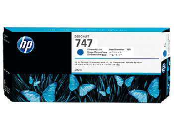 HP 747 Chromatic Blue DesignJet Ink Cartridge (300ml)