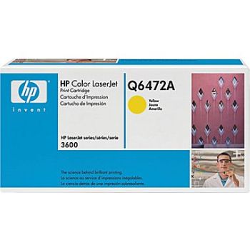 HP Q6472A Yellow Print Cartridge with ColorSphere Toner (4,000 pages*)