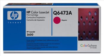 HP Q6473A Magenta Print Cartridge with ColorSphere Toner (4,000 pages*)