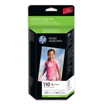 HP Q8898AE Photo Pack (140 sheets 10x15cm + Tri-colour ink)