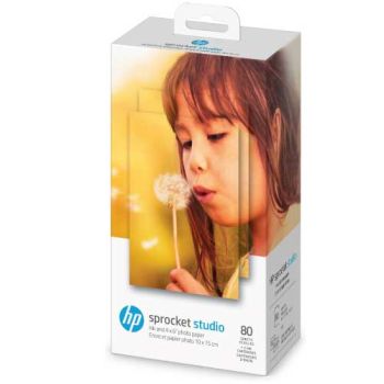 HP Cartridge & 10x15cm Photo Paper (80 Sheets) 4KK83A