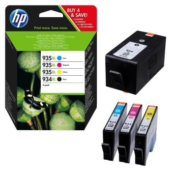 HP 934 XL / 935 XL CMYK Ink Cartridge Multipack X4E14AE