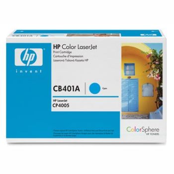 HP CB401A Cyan Print Cartridge with ColorSphere Toner (7,500 pages)