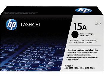 HP C7115A Standard Yield Black Toner Cartridge (2,500 pages*)