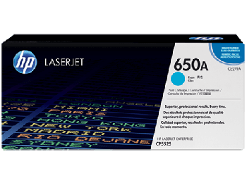 HP CE271A No.650A Cyan Toner Cartridge (15,000 pages*)