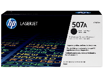 HP CE400A Standard Yield 507A Black Toner Cartridge (5,500 pages*)
