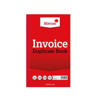 Silvine Duplicate Invoice Book 210x127mm (Pack of 6) 611