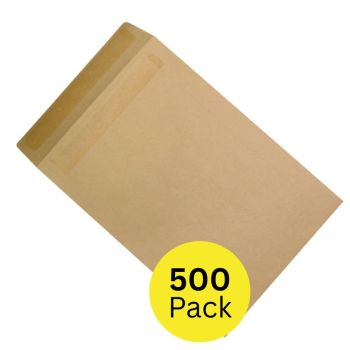 5 Star Office Envelopes Pocket Self Seal 115gsm C4 324x229mm Manilla (Pack of 250)