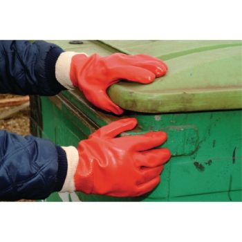 Polyco PVC Knitwrist Glove One Size P10R/E10 - DISCONTINUED