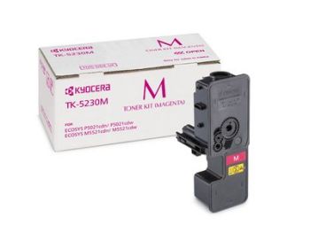 Kyocera 1T02R9BNL0 TK-5230M Magenta Toner Cartridge (2,200 Pages*)