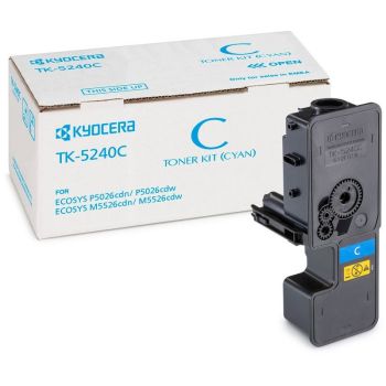 Kyocera 1T02R7CNL0 TK-5240C Cyan Toner Cartridge (3,000 Pages*)