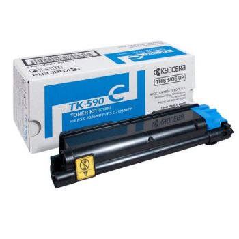 Kyocera TK-590C Cyan Toner Cartridge (5,000 pages*) 1T02KVCNL0