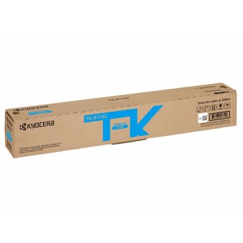 Kyocera TK-8115C Cyan Toner Cartridge (6,000 Pages*) 1T02P3CNL0