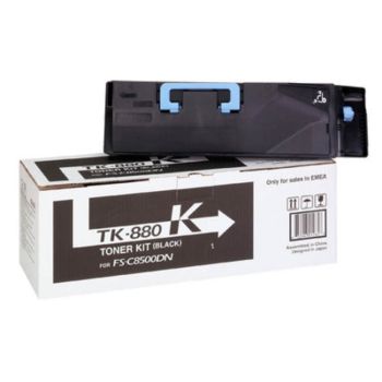 Kyocera TK-880K Black Toner Cartridge (25,000 pages*) 1T02KA0NL0