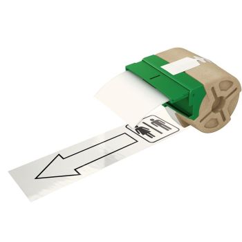 Leitz 70160001 White Adhesive Plastic Label Cartridge 88mm x 10m