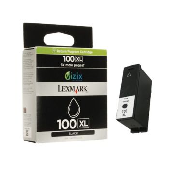 Lexmark 14N1068E 100XL Black Ink Cartridge (510 pages*) 014N1068E