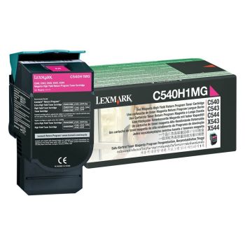 Lexmark C540H1MG High Yield Magenta Return Program Toner Cartridge (2,000 pages*) 0C540H1MG