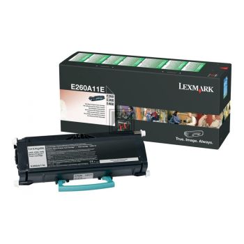 Lexmark E260A11E Standard Yield Black Return Program Toner Cartridge (3,500 pages*) 0E260A11E