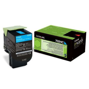 Lexmark 70C2HC0 High Yield Cyan Return Program Toner Cartridge (3,000 pages*)