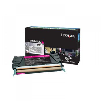Lexmark C748H1MG High Yield Magenta Return Program Toner Cartridge (10,000 pages*)