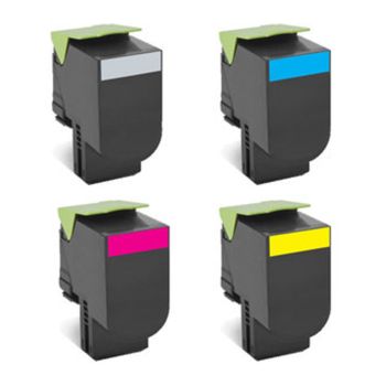 Lexmark PB-LEXCX-HYINKS Standard Yield CMYK Toner Cartridge Pack (CMY - 2,000, K - 2,500 pages*)