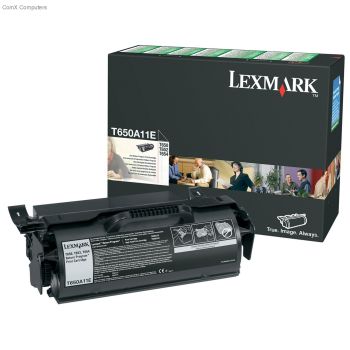 Lexmark 0T650A11E Black Return Program Print Cartridge (7,000 pages*) T650A11E