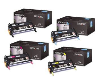 Lexmark PB-X560VAL2 High Yield CMYK Toners (save 